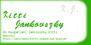 kitti jankovszky business card